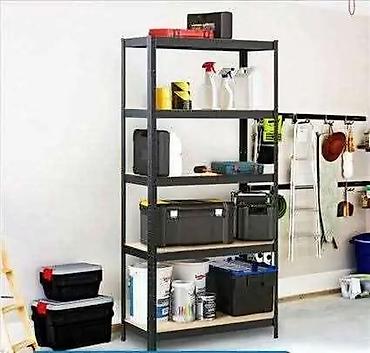 ormari yisk: AKCIJA Metalne skladišne police – 5 nivoa, 1800 × 900 × 400 mm - — 4