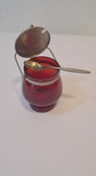 Digər kolleksiyalar: Песочница из красного стекла с мельхиоровой ложкой — 10