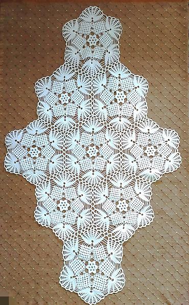 Heklani Stolnjak - Ručni Rad 107x64 cm * Odličan! ⭕ Stanje: Odlično