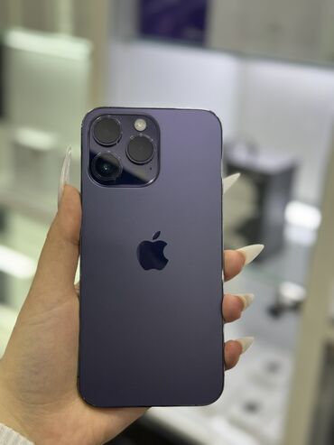 Apple iPhone: IPhone 14 Pro Max, 256 GB, Deep Purple, Zəmanət, Face ID