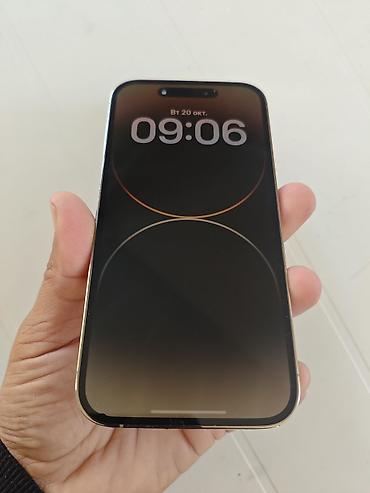 apple 17 pro: IPhone 14 Pro, Б/у, 256 ГБ, Золотой, Чехол, 93 % — 4