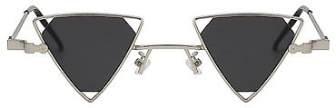 optik eynək modelləri: Tərsinə çevrilmiş üçbucaq (inverted triangle) linzalar; açıq metal — 2
