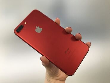 iphone 7 каракол: IPhone 7 Plus, Колдонулган, 128 ГБ, Кызыл, Кабель, 100 %