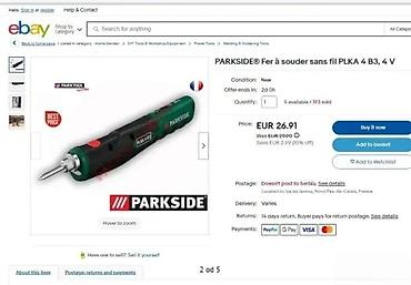 Ostali akumulatorski alati: PARKSIDE bežična lemilica PLKA 4 B3, 4 V - Kompaktna, olovka-lemilica — 2