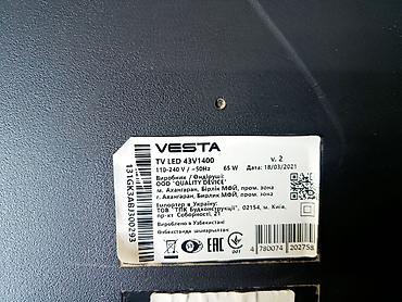 VESTA TV LED 43V1400 (v.2) – 43 düym LED televizor Xüsusiyyətlər: - lalafo.az -da — 2 VESTA TV LED 43V1400 (v.2) – 43 düym LED televizor Xüsusiyyətlər: - — 2