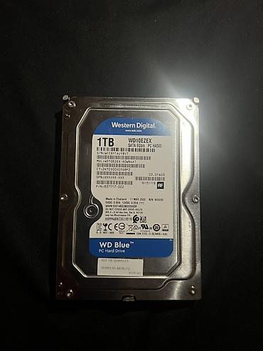 Sərt disklər (HDD): Məhsul: Western Digital WD Blue 3.5" HDD - Tutum: 1TB - Model — 1