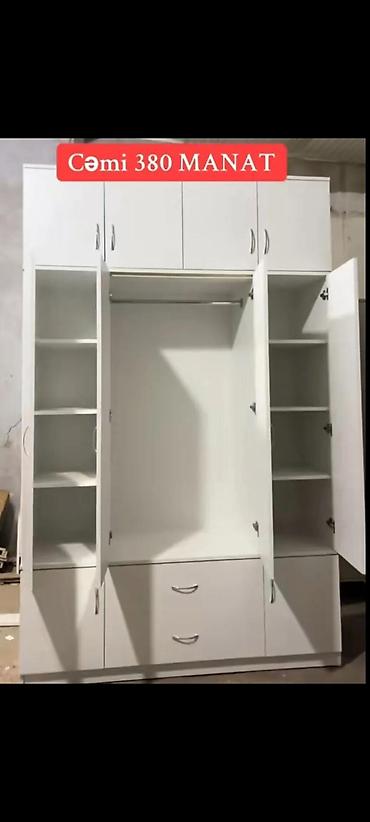 dolab sifarisi: Yeni, 4 qapılı, Siyirməli, Açılan, Düz dolab — 5