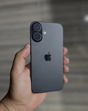 6s iphone: IPhone 16, 128 GB, Qara, Zəmanət, Simsiz şarj, Face ID — 1