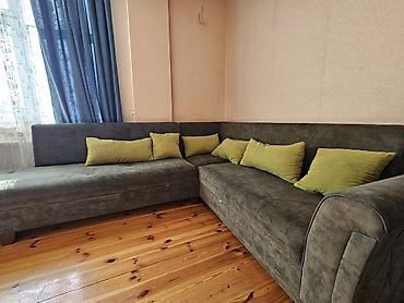metbex kunc divan: Künc divanı – L formalı, geniş oturacaqlı və yumşaq yastıqlı - Rəng — 1