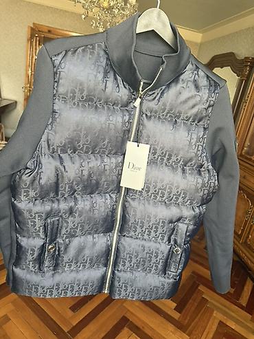 deri kurtkalar satisi: Dior kişi jaketi - Model: ön hissəsi yastıqlı, Dior monoqram naxışlı; — 3