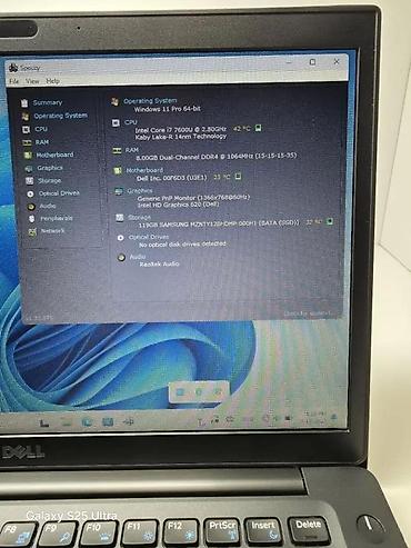 Dell: Dell Latitude 8GB SSD Kamera Hdmi Procesor I7 Baterija Nova. > > — 9