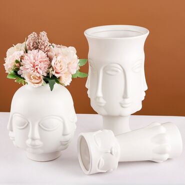bogema qablar: Guldan-yeni, material -keramika. Modern uslubda. Sekildeki birinci