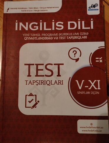 ingilis dili testleri 8 ci sinif: İngilis dili test toplusu Hədəf kursunundur Buraxlış imtahanına