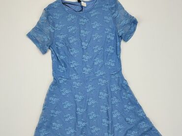 błękitna sukienki midi: Sukienka, XS, H&M, stan - Dobry