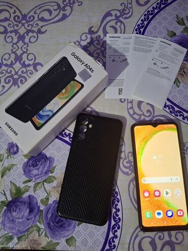 Samsung: Samsung Galaxy A04s, 64 GB, rəng - Qara, Barmaq izi