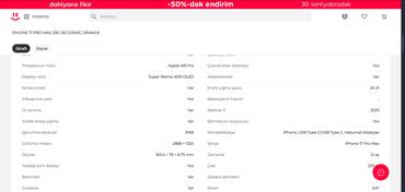 ınfinix gt 10 pro qiymeti: IPhone 17 Pro Max, 256 GB, Barmaq izi, Face ID, Simsiz şarj