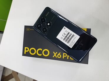 Poco: Poco X6 Pro 5G, 512 GB, rəng - Qara, Zəmanət, Barmaq izi, Sənədlərlə