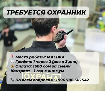 я ищу работу начной смена: Требуются охранники  📍 Место работы: МАЕВКА, Тепличная участок 1/2] 🕒