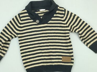 sweterek ze złotą nitką rozpinany: Sweatshirt, 5-6 years, 110-116 cm, condition - Very good