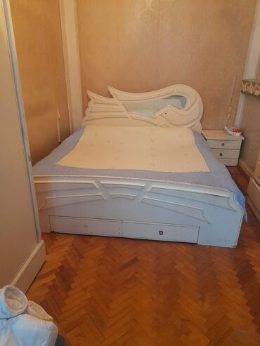 двухспальная кровать: 2 односпальные кровати, Б/у