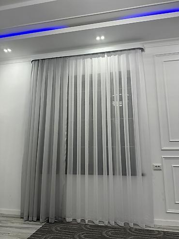 bed sheets: Комплект штор, состоящий из двухслойных портьер и тюля, выполнен в — 2
