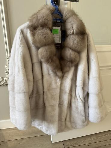 мурской парик: Шуба, Норка, Короткая модель, L, XL — 1