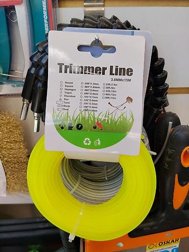 сетка для грядок: Леска для триммера - Тип: Trimmer Line - Размер: 3.0 мм × 15 м (50 — 1