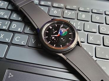Акылдуу сааттар: Смартчасы Samsung Galaxy Watch 4 44 состояние 10/10 в комплекте кабель — 1
