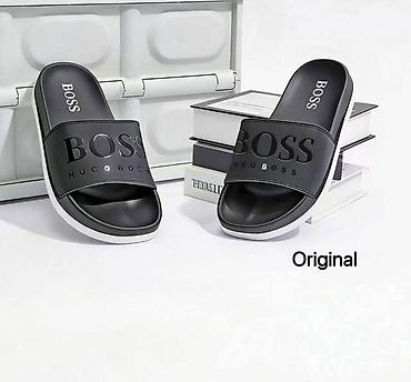 sapa u srcu: Muške papuče/slajderi HUGO BOSS – Original - Model: klasični slajder — 2