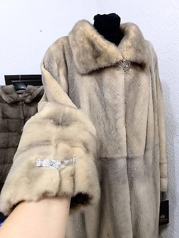 Шубы: Шуба, Норка, Длинная модель, Италия, 6XL — 2