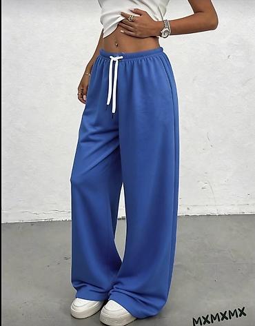 Donji deo: Ženske široke trenerke – više boja - Kroj: wide-leg/oversized, ravna i — 10