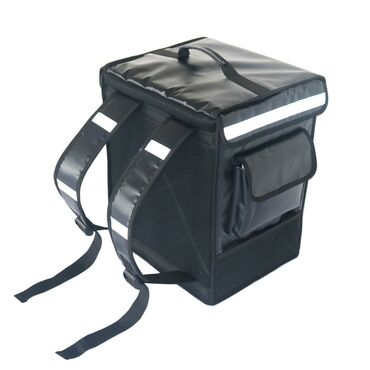 сумки пляжные: Оптимизируйте доставку еды с нашим термокоробом! Черный дизайн без