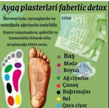 Bintlər, sarğılar: Faberlinden ayaq agrilarini götyren Detox plastir endirimdedi 24.19