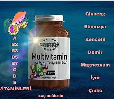 biotin: Ersağ brendindən olan bu multivitamin qida əlavəsi kapsul formasında — 2