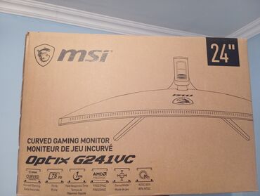 Noutbuk və netbuklar: MSI Optix G241VC əyri oyun monitoru, 24 düym ölçülü ekranı ilə