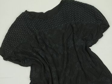 czarne eleganckie bluzki plus size: Women's blouse, size 7XL (EU 54)