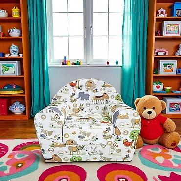 Foteljice: 🌈BAMBI foteljica 🪑Dimenzije:55×45 cm ✨ Sedeći deo: 30×30 cm 🛏️ — 15
