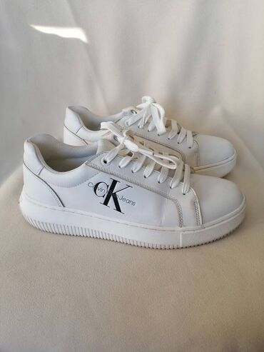 Women's Sneakers and athletic shoes: Calvin Klein, 38, bоја - Bela — 5