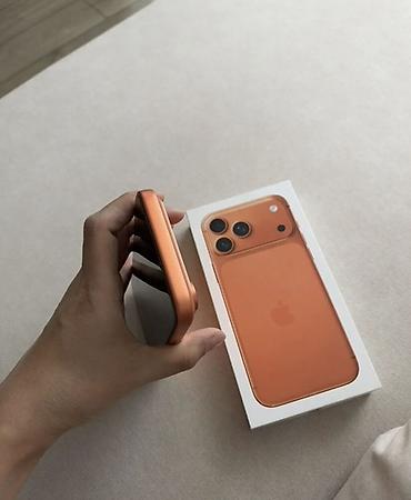 продажа iphone 17: IPhone 17 Pro Max, Б/у, 256 ГБ, Оранжевый, Коробка, 96 % — 2