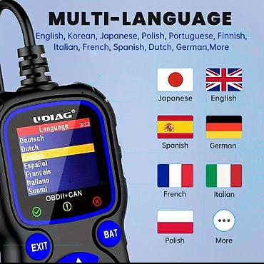 xtool d5s cena: Novo - UDIAG CR720 OBD2 EOBD+CAN sa testerom napona baterije Funkcije — 6