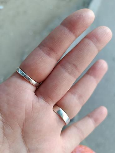 Aksesuarlar: Gümüş üzük dəsti - Material: gümüş rəngli metal (şəklin əsasında). - — 3