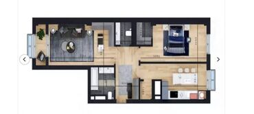 Продажа домов: 2 комнаты, 75 м², Элитка, 7 этаж, ПСО (под самоотделку)