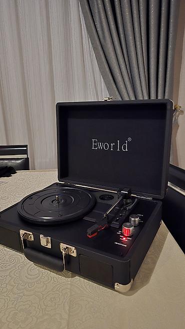 player ipod: Eworld portativ vinil pleyer (kofertip) - Klassik çamadan dizaynı — 5