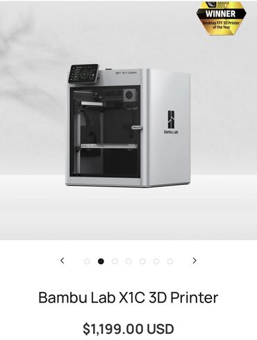 3d устройства 3d сканеры: 3Д принтер Bambu Lab X1C 3D Printer 1199$ и P1S 650$ CN версия бес AMS