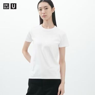 футболка летняя: Футболка, Классикалык модель, Жапония, Uniqlo, Пахта, Жаңы, M (EU 38)