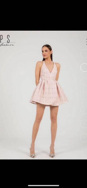 haljina od čipke: PS Fashion L (EU 40), color - Pink, Cocktail, With the straps