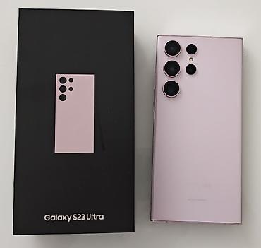 Samsung Galaxy S23 Ultra, Б/у, 256 ГБ, цвет - Розовый, 2 SIM, eSIM at lalafo.kg Samsung Galaxy S23 Ultra, Б/у, 256 ГБ, цвет - Розовый, 2 SIM, eSIM