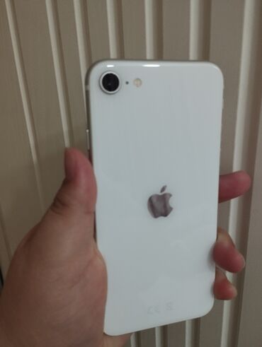 быу телефоны: IPhone SE 2020, Б/у, 64 ГБ, Белый, Коробка, 93 %