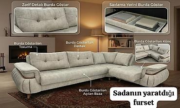 divan restoran: *Sada* Pakofka yeni *qətiyyən istifadə edilməyən kuncdivan 650 Azn* — 1