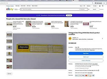 Ostali merni alati: Aristo TRILOG 0908 – logaritmar sa klizačem - Proizvođač: Aristo — 3